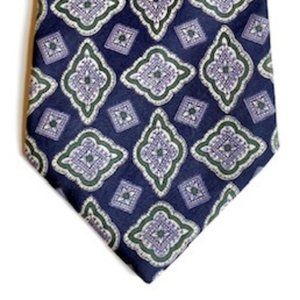 Jim Thompson 100% Thai Silk Blue Necktie